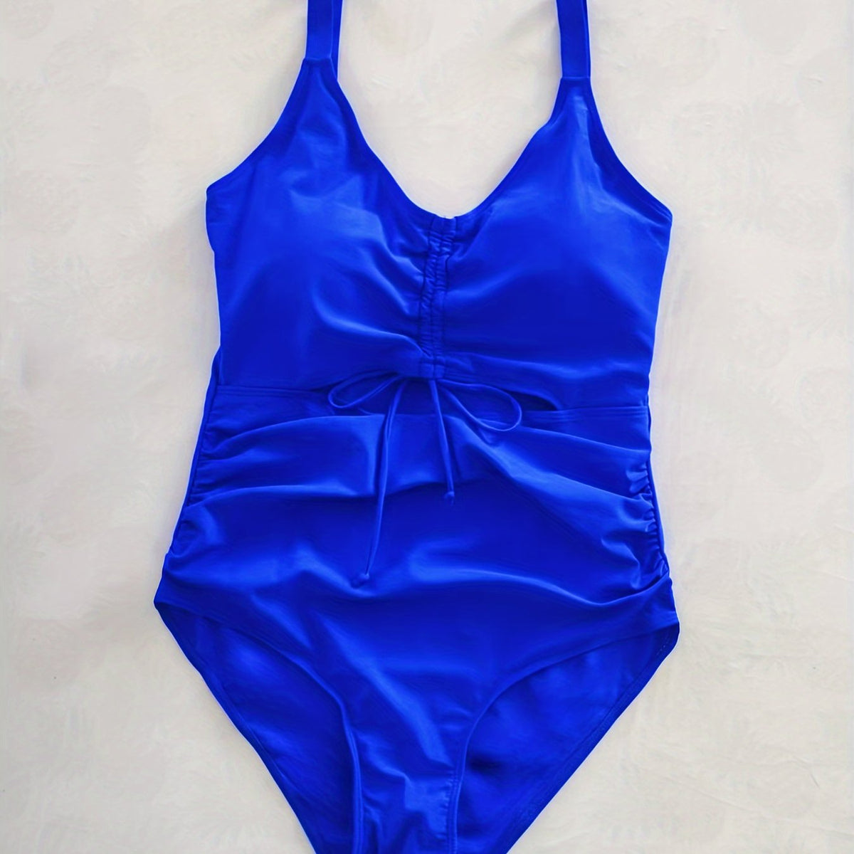  Swimsuit Lace Ruched Cut Out One Piece Bathing Suit