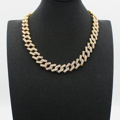 Cuban Link Rhinestone Chain Necklace