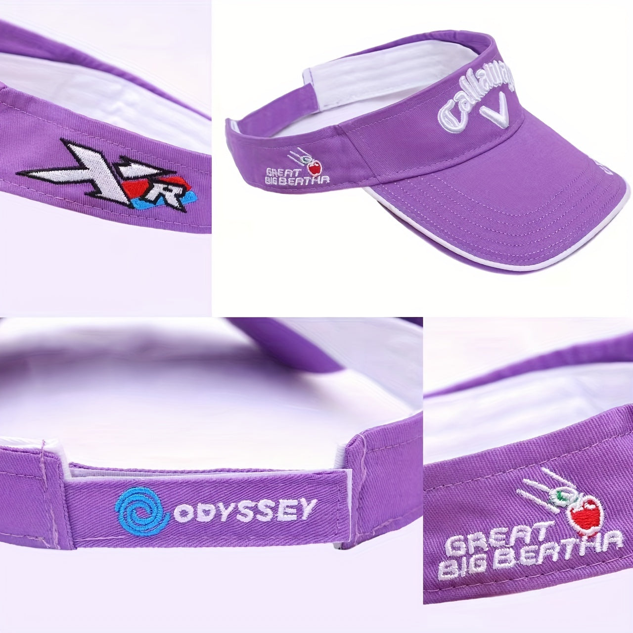 Sunscreen Visor Hat with Letter Embroidery for Men