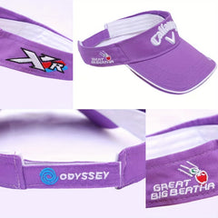 Sunscreen Visor Hat with Letter Embroidery for Men