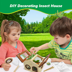 Outdoor Adventure Insect Trap Set with Hut Net and Magnifying Glass