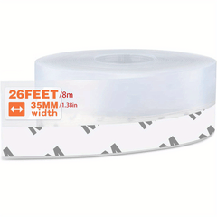 26ft Transparent Silicone Seal Strip - Weather Stripping for Doors and Windows