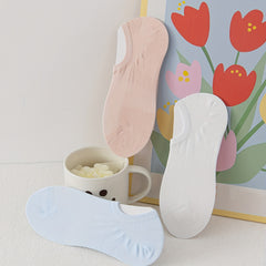 5 Pairs Women's Low Cut Ankle Socks Soft & Lightweight Solid Colors