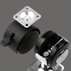 4pcs Swivel Caster Wheels Mini Wheels for Households