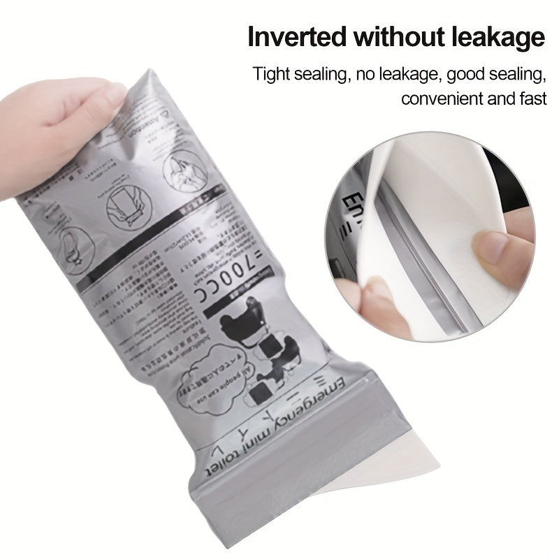 4pcs Portable Plastic Urine Bag Car Emergency Travel Pee Bags Odorless
