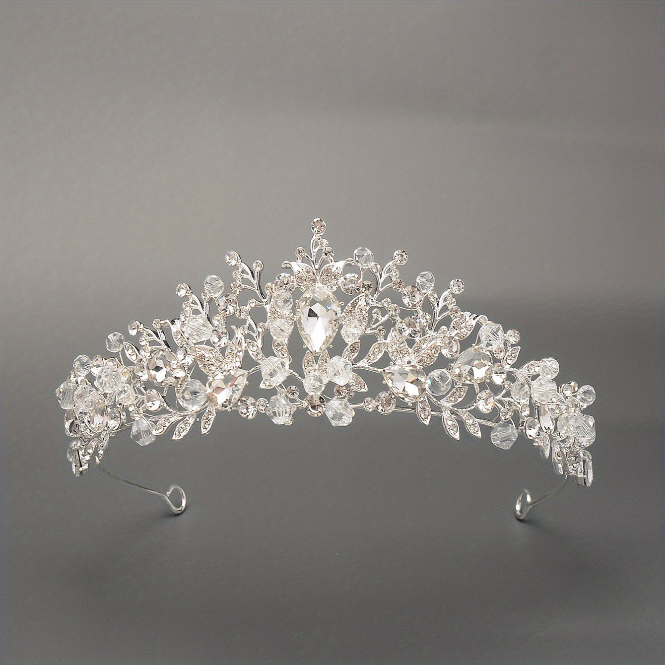 Rhinestone Crystal Headband Tiara Queen Princess Crown Wedding Hair Accessories