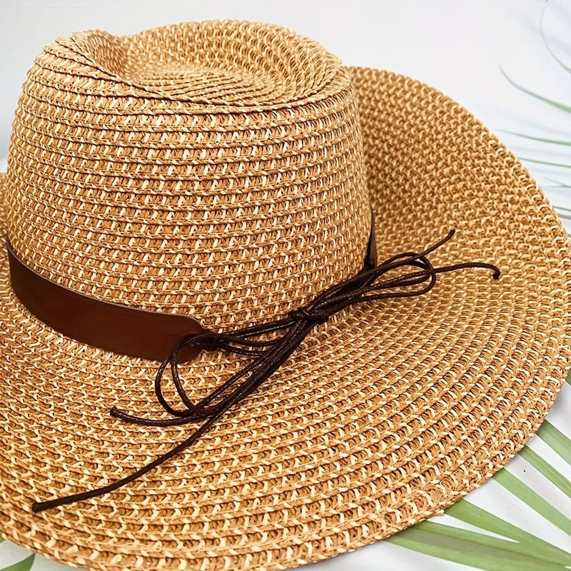 Western Cowboy Hat Mens Womens Spring Summer Sun Protection Retro Knight Hat