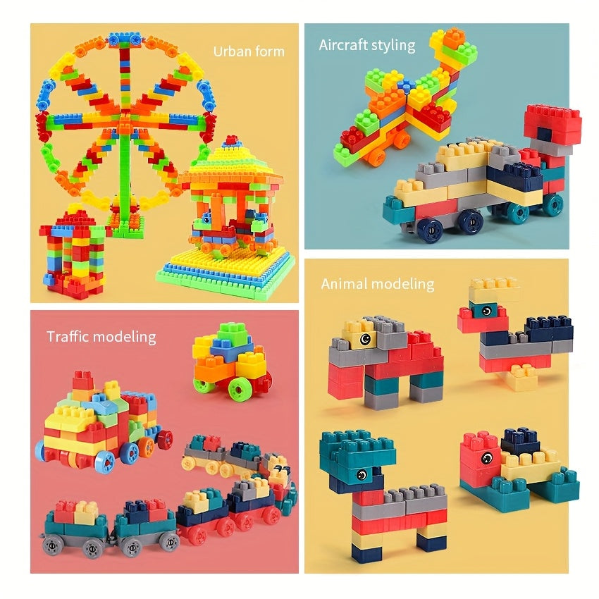 130pcs Building Blocks Set Stacking Toys & Puzzle Games Educational Toys