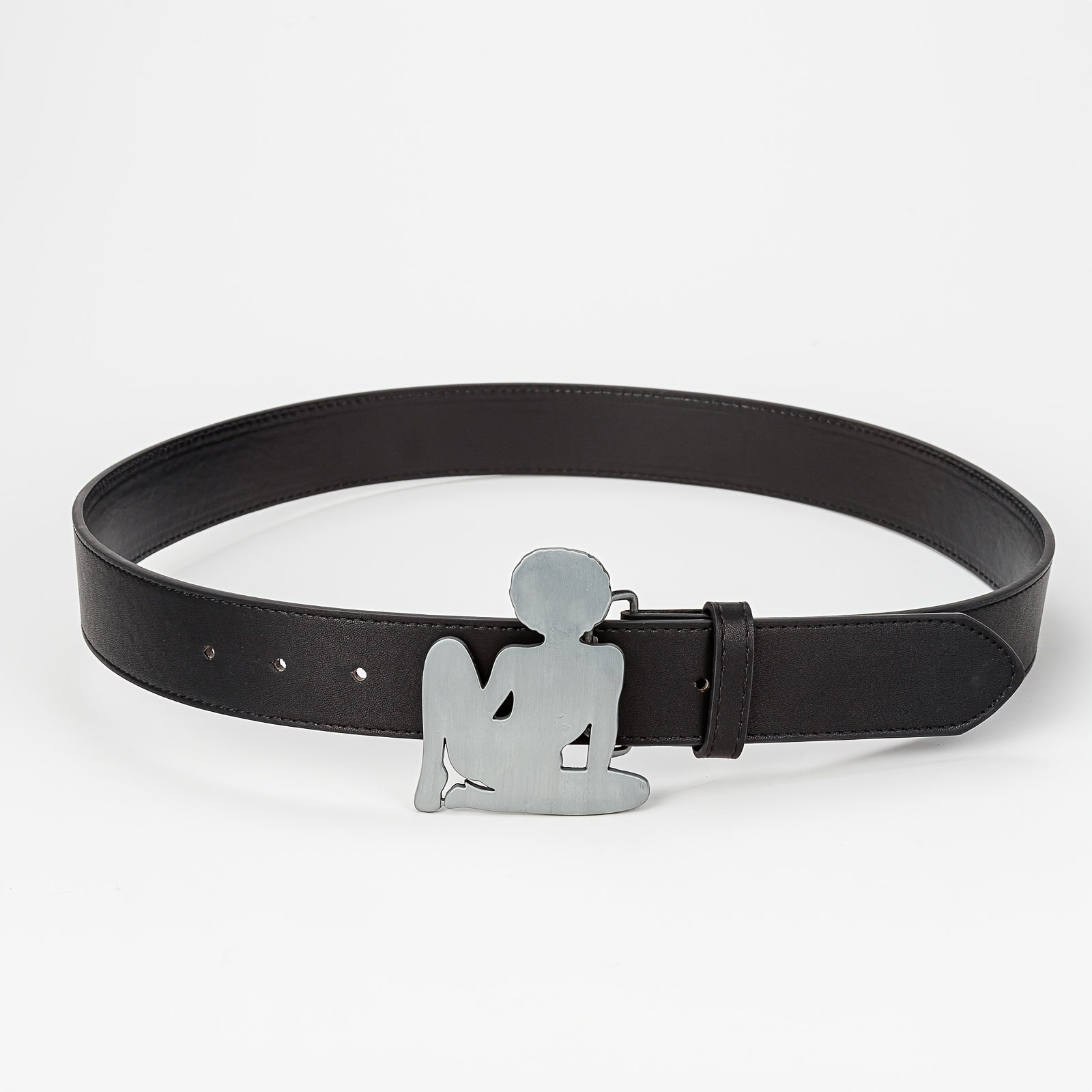  Punk Belt Stylish Character Buckle PU Belt