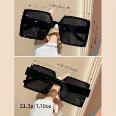 Oversized Square Sunglasses UV400 Sun Shades Glasses for Men Women