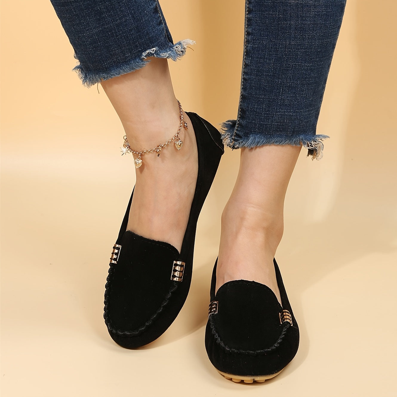 Soft Flat Loafers Lightweight Round Toe Shoes