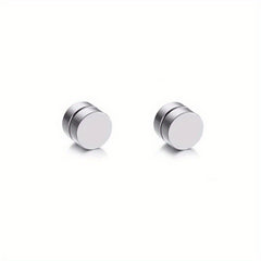 Men's Stainless Steel Magnetic Ear Clip Earrings