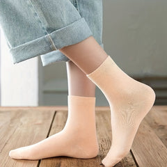 10 Pairs Comfy Solid All Match Women's Socks