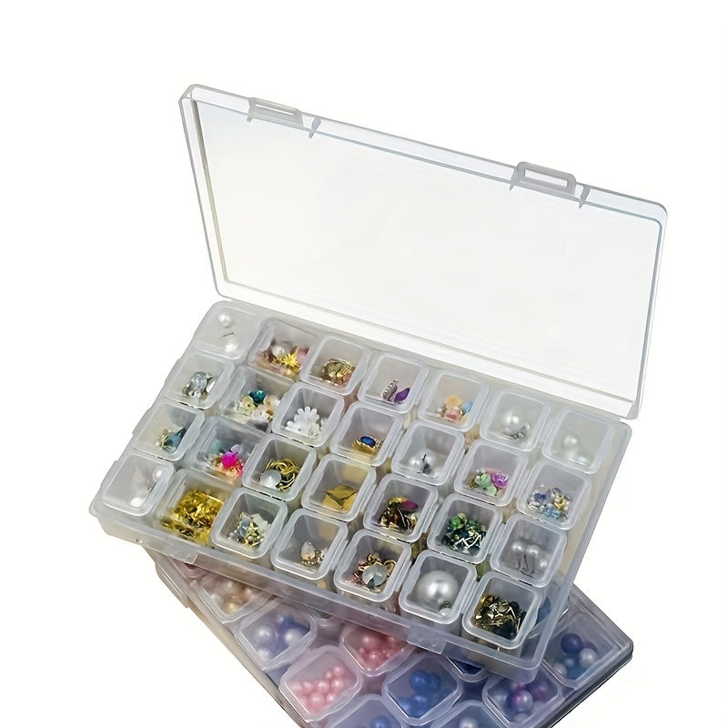 28 Compartment Jewelry & Toy Storage Box for Crafts & Tackle