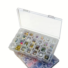 28 Compartment Jewelry & Toy Storage Box for Crafts & Tackle