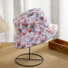 Casual Reversible Bucket Hat Unicorn Print Set Mushroom Hat