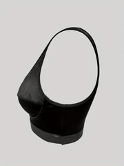 Contrast Lace Push Up Bra Sports Tank Bra