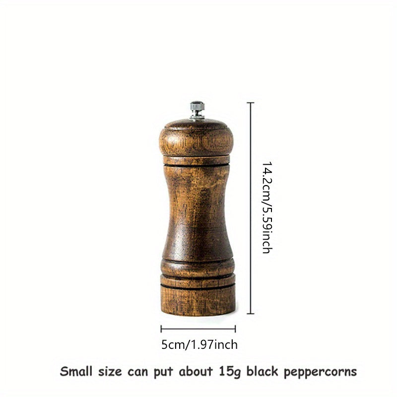 Oak Wood Pepper Mill Grinder Set - Perfect for Spice Up Meals