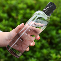 500ml Clear Leakproof Water Bottle With Time Scale - Lightweight Water Cup