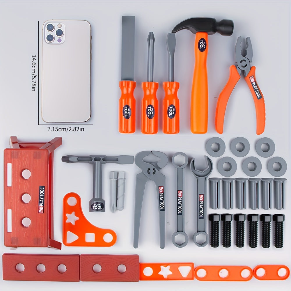 Kids Simulation Tool Box Puzzle Toy Combination Repair Tools Set