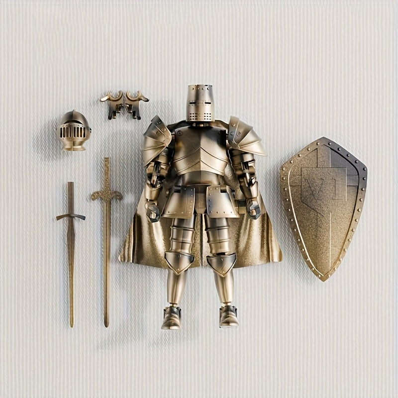 Medieval Knight Model Figure with Weapon Accessories Shield & Helmet