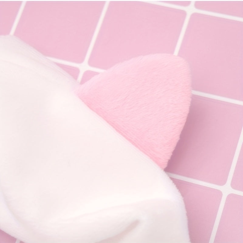 Cartoon Cat Ears Headband Soft Head Hoop for Girls Women