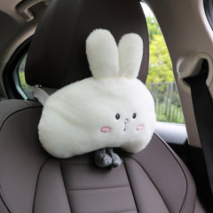 Rabbit Car Seat Pillow Lumbar Neck Headrest