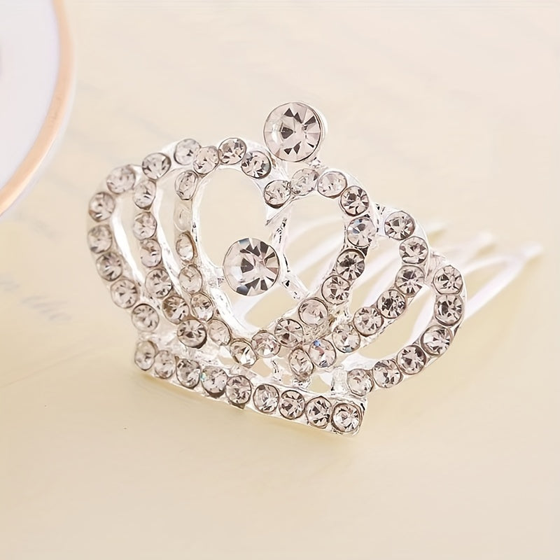 Crown Hair Comb Decorative Hair Accessories for Girls