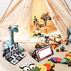 Children's Cloth Book with Mirror Toy