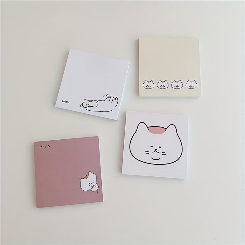 50 Sheets Cat Memo Paper Non-sticky Memo Book & Memo Pad for Notes