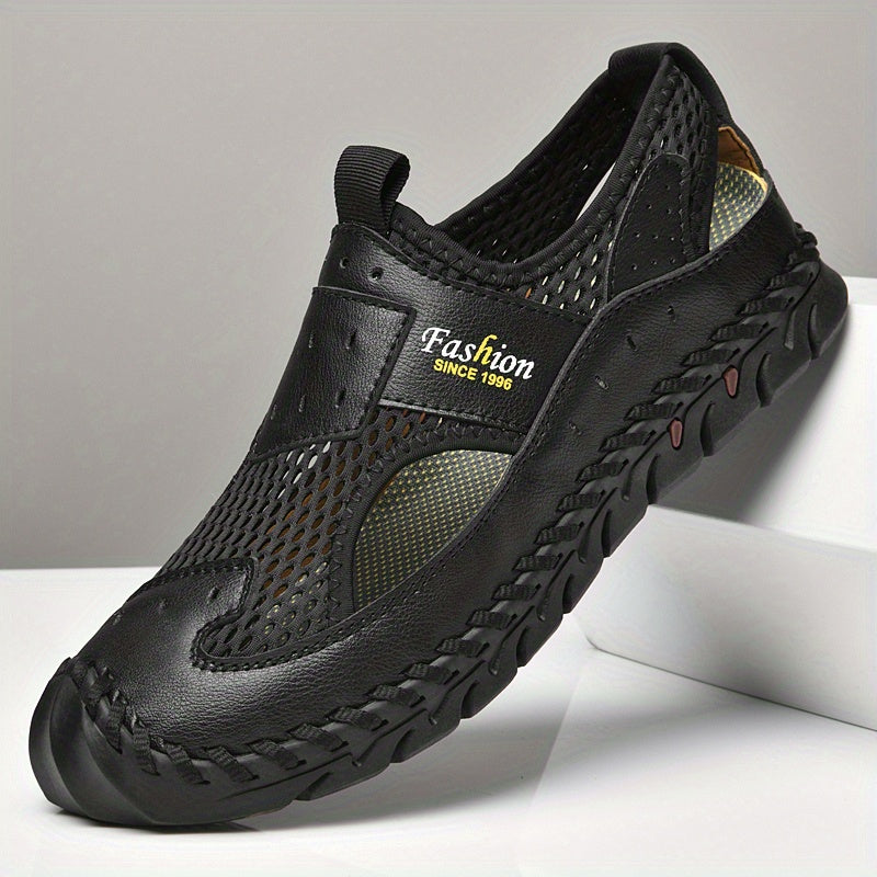 Men's Mesh Hollow Out Sandals Breathable Rubber Sole