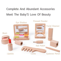 Wooden Play House Makeup Toy for Girls