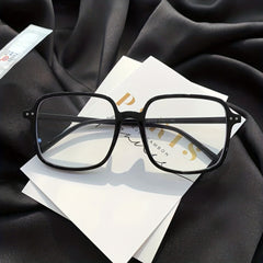 Square Frame Light Blocking Glasses Clear Lens Computer Eyeglasses