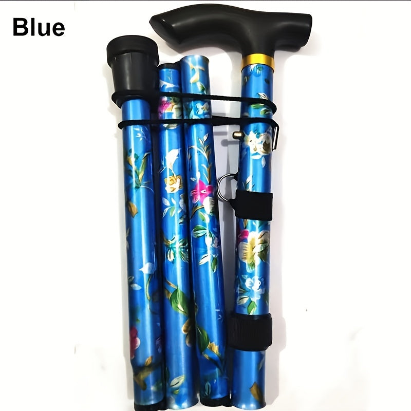Adjustable Trekking Pole Foldable Walking Stick Cane