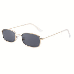 Metal Sunglasses Rectangle Anti Glare UV400