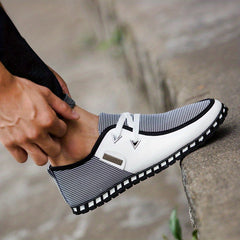 Men's Lace up 2 eye Shoes Breathable Non slip Shoes Men's Shoes