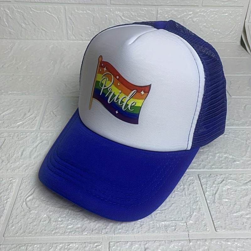 Rainbow Element Net Cap Baseball Cap for Men