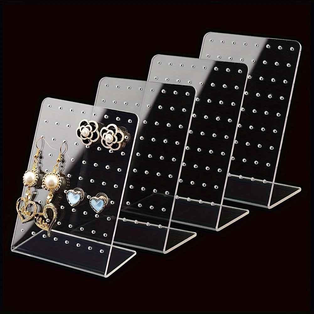 Acrylic Earring Holder 72 Holes Jewelry Display Stand
