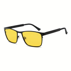 OUWEN Retro Aviator Sunglasses Polarized Night Vision Mens VF2204