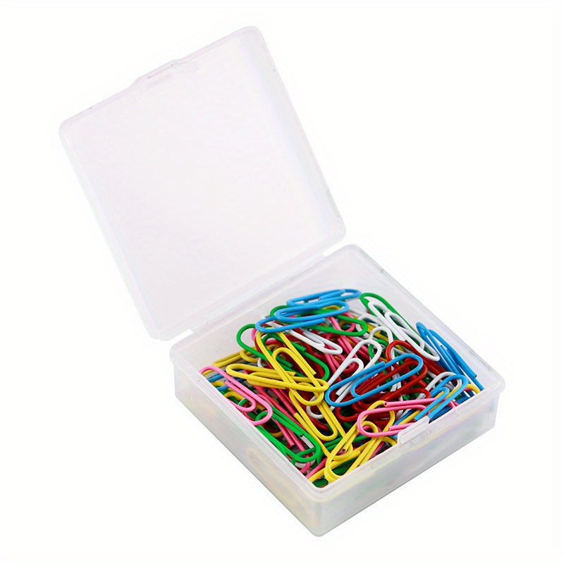 100 Colorful Paper Clip Book Bookmark Clip Office Supplies