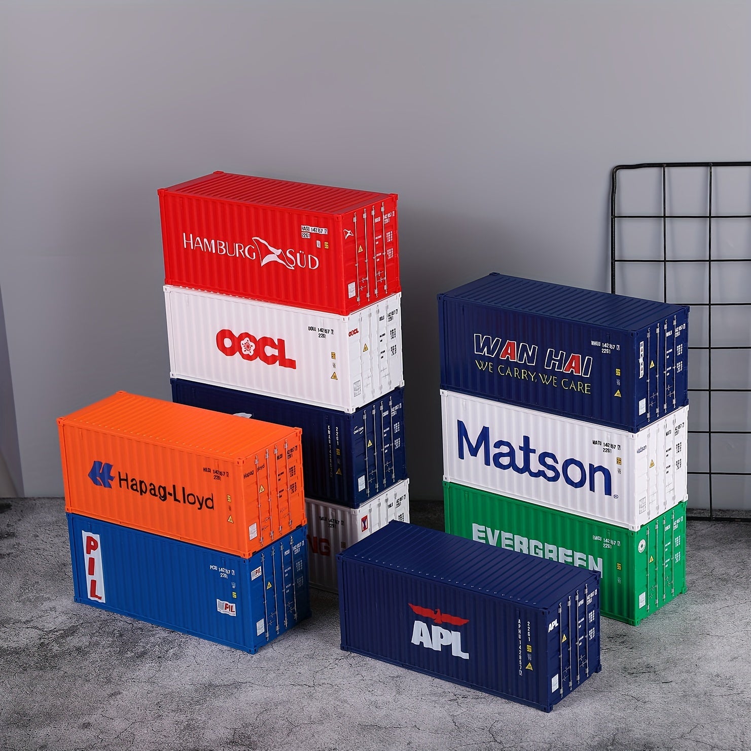 Industrial Style Desktop Storage Box Cabinet Model