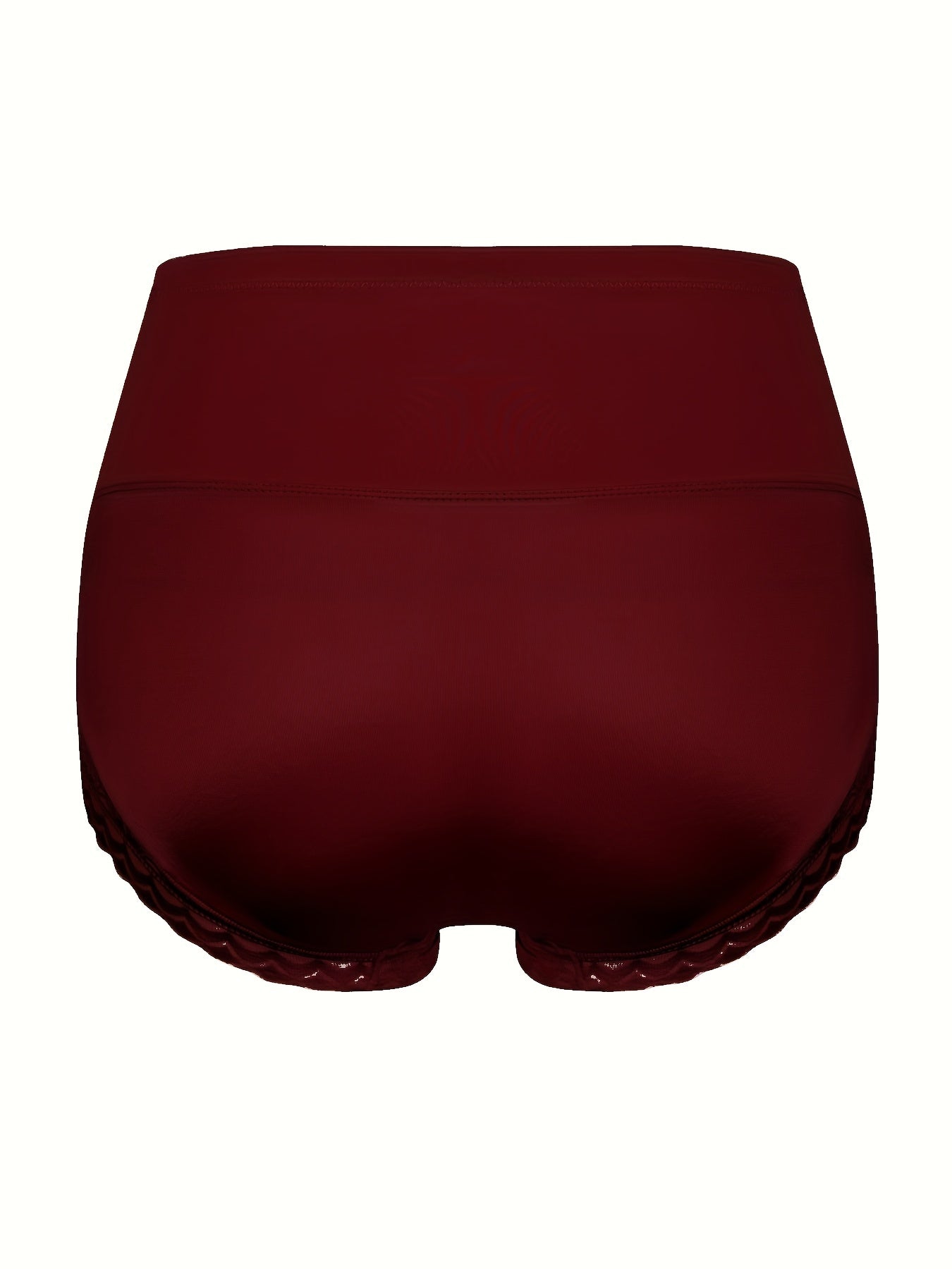 Contrast Lace Trim High Rise Tummy Control Shapewear Boy Shorts