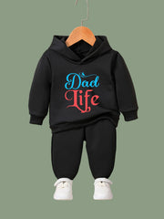Girls 2pcs DAD LIFE Hoodies Pants Set Spring Fall Sports Gift