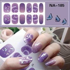Butterfly Nail Art Stickers Self Adhesive Full Wrap Gel Nail Strips