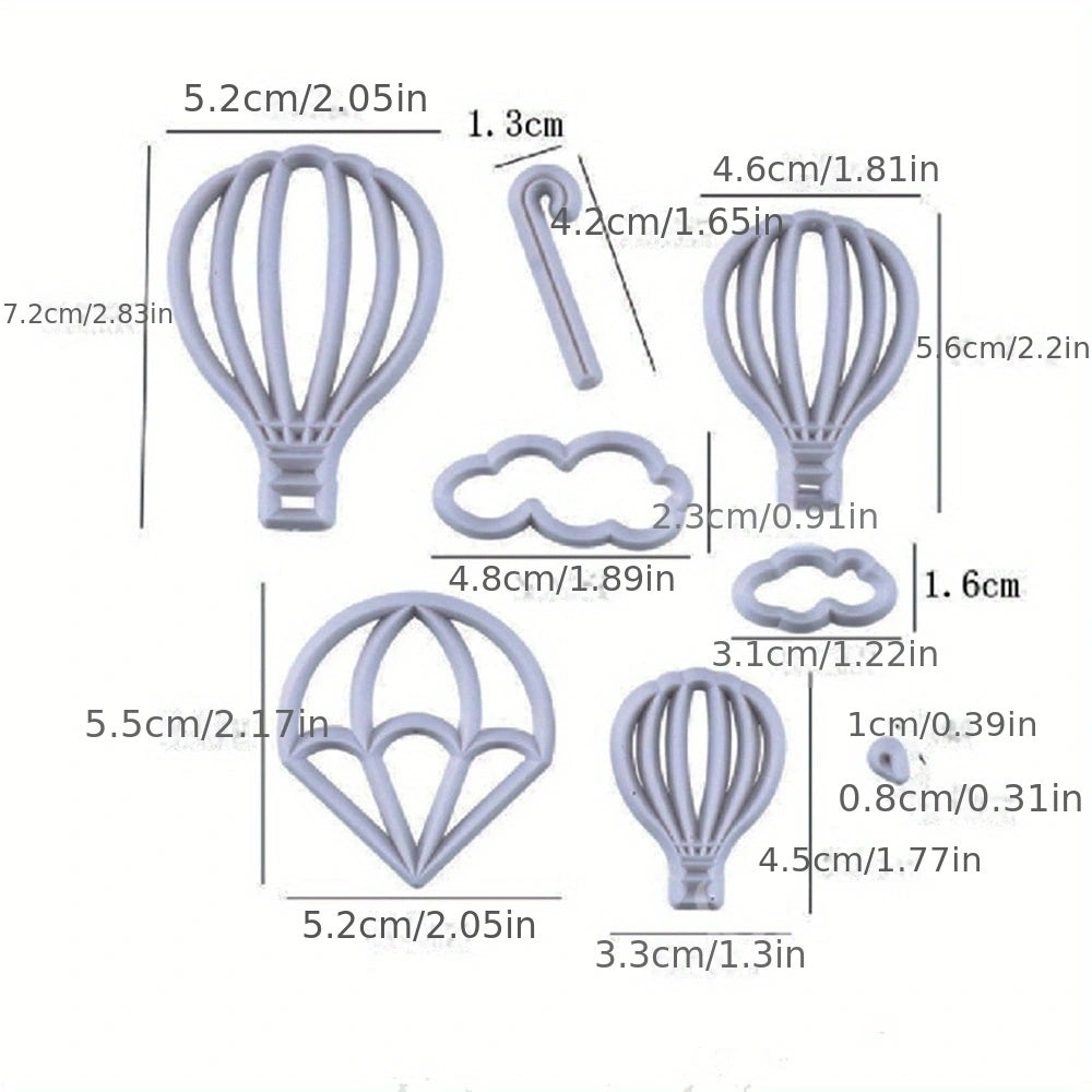 9 Styles Fondant Cake Decorating Molds Set Plastic Cutter Baking Tools