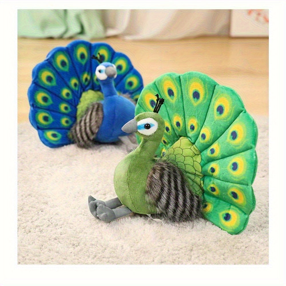 Green PeaRooster Plush Doll for Home Decor