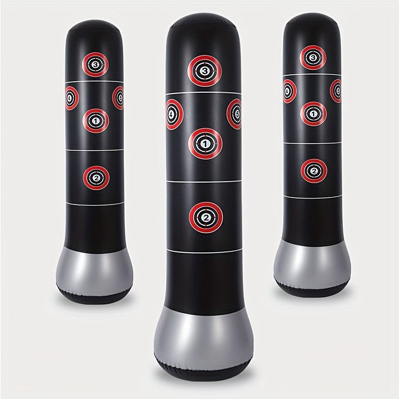 Thickened Inflatable Boxing Column w/ Air Pump Punching Bag Toy Fitness Sandbag