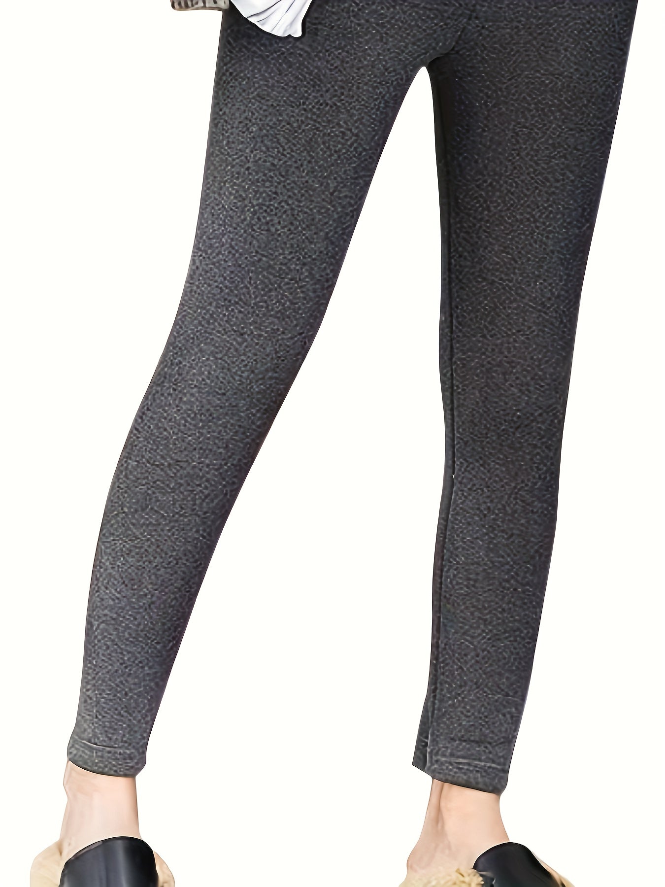  Butterfly Patched Fleece Lined High Rise Thermal Leggings