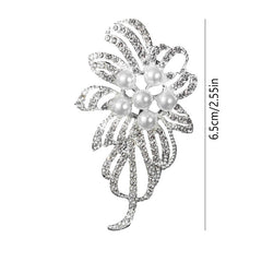 Women's Flower Brooch Pin Girls Wedding Garment Ornament