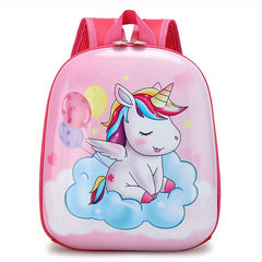 Eggshell Shape Kids Schoolbag Unicorn Dinosaur Backpack
